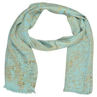 Digital Print Stole- Light Blue Shade